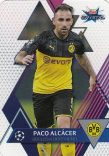 Paco Alcacer Borussia Dortmund 2019/20 Topps Crystal Champions League Base card #34